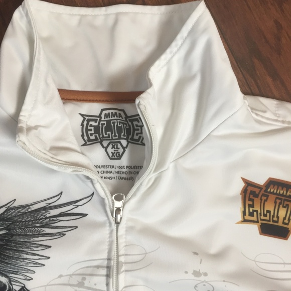 MMA Elite Black & White Track Jacket size XL - Picture 2 of 8
